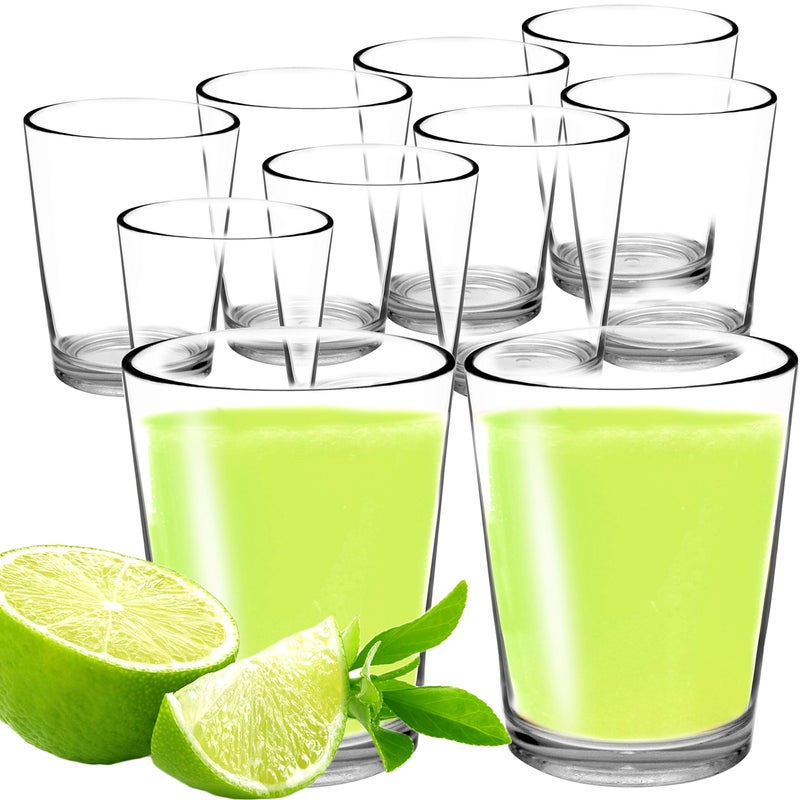 Youngever 16 oz Bistro Clear Plastic Tumblers, Drinking Glasses, Reusable Cups, Unbreakable Set of 8 - Image 1